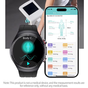 Reloj Inteligente AMOLED IP68 Resistente al Agua con Monitor de Presión Arterial, Correa de Silicona, Carga Magnética, Recordatorio de Sedentarismo y ECG ET488 - Product Image 3