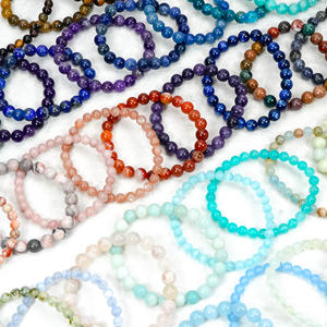 ウェルネスとバランスのための卸売8mm天然瑪瑙ビーズヒーリングクリスタルブレスレット - Product Image 3