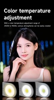 Poignée magnétique pour smartphone M31 avec anneau lumineux LED portable, température de couleur 2500-9000K pour la photographie et la vidéo sur téléphone