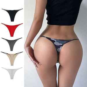 थोक हल्के सांस लेने वाली महिलाएं कस्टम मुद्रित लोगो बिकनी वापस सहज महिला पैंटी - Product Image 2
