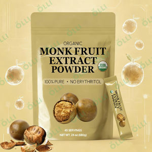OLLI Penjualan Panas OEM Grosir Bubuk Pemanis Massal Ekstrak Buah <span class=keywords><strong>Monk</strong></span> Erythritol/Paduan Ekstrak Stevia Bersertifikat <span class=keywords><strong>HALAL</strong></span> ISO Kosher - Product Image 1