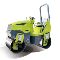 Rouleau compresseur vibrant à double tambour ST1500 de 1,5 tonne, mini-rouleau compresseur routier