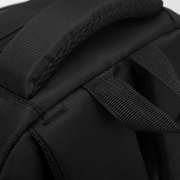 Sac à dos fonctionnel noir imperméable avec doublure en polyester, motifs amusants, multi-compartiments pour les essentiels quotidiens et les fournitures scolaires