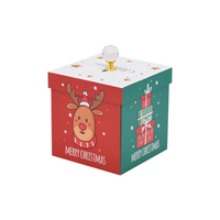 Boîtes Cadeaux de Noël en Carton Ondulé Personnalisées Imprimées en Gros, Pliables et Écologiques pour Cartes Cadeaux de Fêtes