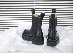 Stivaletti da donna in vera pelle di alta qualità con plateau impermeabile per <span class=keywords><strong>stivali</strong></span> da ragazza in posizione superiore invernale - Product Image 3