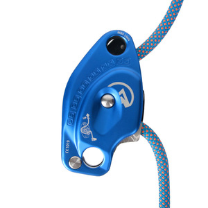 Descensor de cuerda con red de seguridad Zhongyu, freno manual de 12mm-15mm, aleación de aluminio, para escalada y trabajos en altura, equipo de seguridad. - Product Image 4