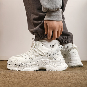 2025 New Style Men's and Women's Thick-Topped High-Heeled Sports Shoes - Fashionable and Trendy Men's Breathable Casual Shoes - Product Image 3