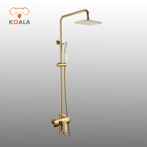 Viereckiger chromer goldener Öl-Rubber verdeckter Regenduschartikel - Product Image 5