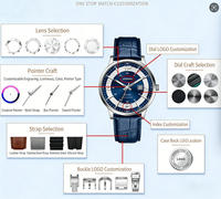 Montre mécanique automatique pour homme avec logo personnalisé, boîtier en acier inoxydable, verre saphir, mouvement japonais 8215, étanche 100 m