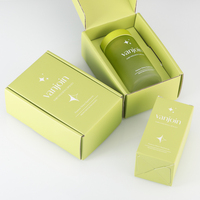 Boîtes cadeaux rigides en carton ondulé vert personnalisées, boîtes d'expédition, boîtes d'expédition en kraft