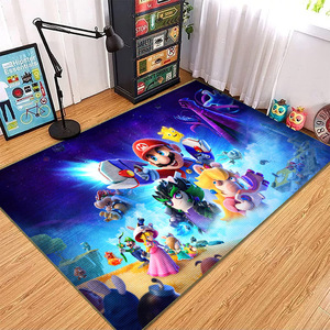 American <span class=keywords><strong>Super</strong></span> <span class=keywords><strong>Mario</strong></span> Cartoon Style Tapis de sol antidérapant Tapis pour chambre d'enfant - Product Image 5