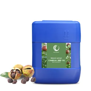 Label buatan kustom minyak pembawa minyak biji Camellia jumlah besar grosir alami murni untuk perawatan kulit aromaterapi dan pijat tubuh