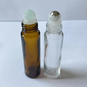 Flacons à bille vides en gros - 5ml 10ml 15ml Verre mat avec bouchon en liège - Personnalisation de la marque pour huiles essentielles - Product Image 1