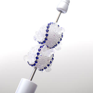 หมวกทรงดินสอแบบคล้องก้ามปูทรงผีเสื้อแบบสามมิติประดับลูกปัดเครื่องประดับแบบทำมือ - Product Image 3