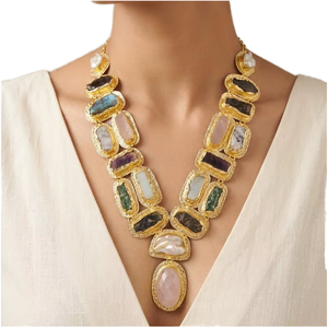 New Arrival Brass Light Yellow Plated Indian Wedding Engagement <b>Bridal</b> <b>Jewelry</b> <b>Set</b> Daily Wear Party Trendy Women's Gift - Product Image 1