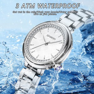 Reloj de Cuarzo para Mujer Sanda 1128, Esfera Verde, Diseño Retro de Lujo con Diamantes, Resistente al Agua, Redondo - Product Image 6