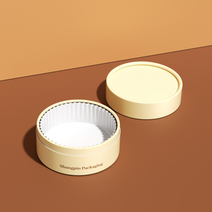 Tube en carton kraft de qualité alimentaire EC1935/2004 pour emballage de gâteaux et desserts, boîte cylindrique de luxe pour cheesecake - Product Image 2