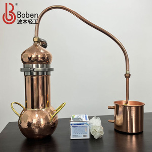Boben BOB-GF 2L Red <strong>Copper</strong> Distiller Home Use Essential Oil Spirit Distillation Equipment Adjustable Wine/Whiskey/Gin/Vodka - Product Image 5