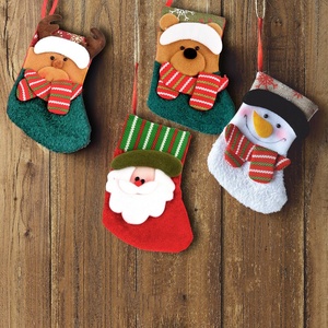 LONGSTAR Décoration de Noël Fournitures Chaussettes Sac Cadeau Bonbons Enfants Petites Chaussettes Arbre de Noël Suspendus Père Noël Chaussettes - Product Image 1