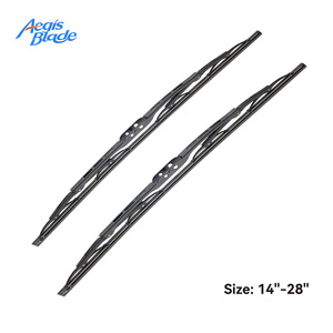 Spazzole <span class=keywords><strong>tergicristallo</strong></span> universali con telaio in metallo e adattatore per parabrezza auto - Product Image 1