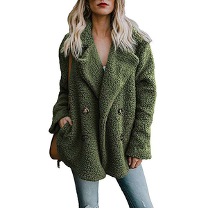 Cálido Rebeca femenina de <span class=keywords><strong>manga</strong></span> larga otoño suéteres mujeres Cordero suéter de <span class=keywords><strong>La</strong></span> Rebeca Casual Chaquetas de punto para mujeres - Product Image 6