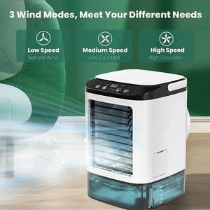 Ventilateur Portable de Bureau, Brume Double, Atomisation Ultrasonique, 3 Vitesses, Silencieux, Refroidisseur d'Air, Veilleuse et Ventilateur Électrique pour la Maison - Product Image 4