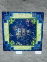 Tapis de mahjong en néoprène Citrus Songbird, tapis de table de mahjong avec instructions