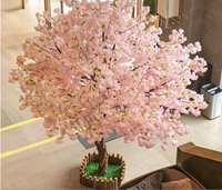 Grand arbre artificiel de fleurs, cerisier, pêcher, arbre à souhaits pour l'intérieur et l'extérieur, pour les hôtels, Thanksgiving