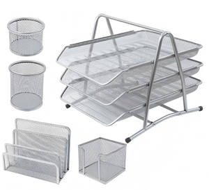 Nhà Máy Trực Tiếp Mini Xu Hướng Sản Phẩm <span class=keywords><strong>2025</strong></span> <span class=keywords><strong>New</strong></span> Arrivals 5Pcs Kim Loại Thủ Công Mỹ Nghệ Sắt Dây Lưới Trường Học Và Văn Phòng Văn Phòng Phẩm Thiết Lập - Product Image 2