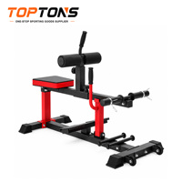 Machine à soulever les mollets assis à charge libre TOPTONS, équipement de fitness commercial pour la musculation des mollets en salle de sport