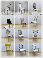 Chaise de fête confortable en cuir PU blanc en acier inoxydable pour table à manger, ensemble de 4 chaises