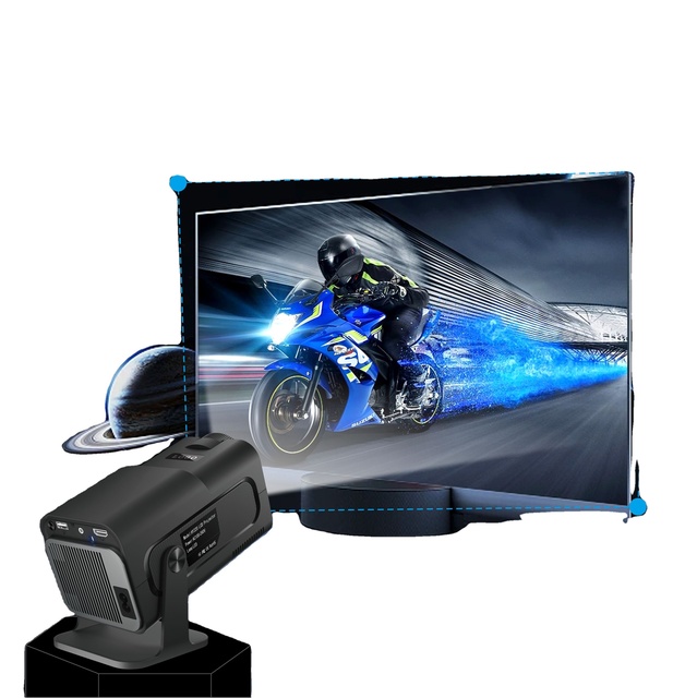 Cheap HY320 1080p 390ANSI Home LED Smart Projector LCD Android 11 WIFI 6 BT5.0 Outdoor Portable Mini HIFI STEREO