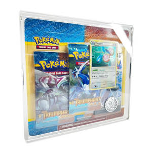 Custodia personalizzata protezione UV trasparente <span class=keywords><strong>Pokemon</strong></span> <span class=keywords><strong>3</strong></span> Pack Blister vetrina in acrilico sigillato con coperchio magnetico - Product Image 4