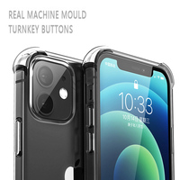 Usine Nouveau étui de téléphone portable pour Iphone 14 13 12 11 Pro Max TPU + PC Antichoc Armor Shell Transparent Dur Couverture de Téléphone