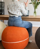 Chaise à billes d'équilibre ergonomique antidérapante, autoportante, écologique, durable et souple avec pompe pour le fitness, le yoga, l'exercice et la posture 65cm