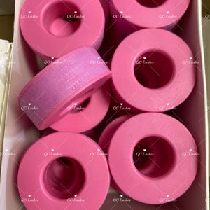 Pita Bulu Mata Warna-warni Biru Hitam Kustom Mikro Busa Hot Pink Pita Kulit Sensitif Gel Silikon untuk Ekstensi Bulu Mata - Product Image 4