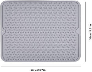 Tappetino <span class=keywords><strong>per</strong></span> asciugare i piatti in Silicone tappetino <span class=keywords><strong>per</strong></span> scolapiatti grande pieghevole | - Product Image 4
