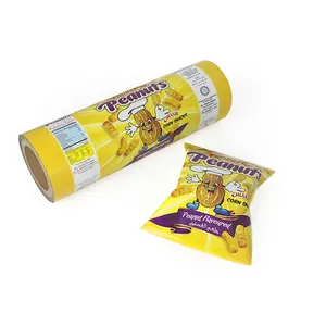 High Quality PE Laminated Film Roll Packaging Food Grade Factory Customized for Candy Biscuit Tea Coffee