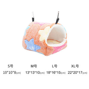 ที่นอนหนูแฮมสเตอร์ขนาดเล็ก ที่นอนหนูตะเภา ที่นอนกระรอก บ้านในกรง ที่นอนนุ่มทำจากผ้าฝ้ายสำหรับหนูแฮมสเตอร์ - Product Image 6