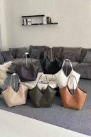 Sac fourre-tout élégant pour femmes, grande capacité, style de créateur de luxe, sac à bandoulière, sac à main tendance pour le shopping