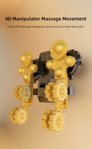 Cómodo masajeador de espalda blanco vibrador Lumbar cojín de masaje de espalda con calefacción para uso doméstico - Product Image 3