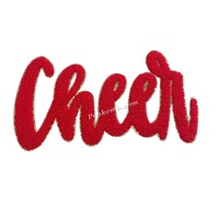 La conception colorée de patchs brodés de paillettes de Cheer Fashion peut être personnalisée