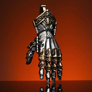 [Hand God] Ciondolo <span class=keywords><strong>a</strong></span> Forma di Mano in Rame Elettroplaccato con Catena per Uomo, Ornamento Personalizzato <span class=keywords><strong>da</strong></span> Collezione, Regalo Artistico per Fidanzato - Product Image 6