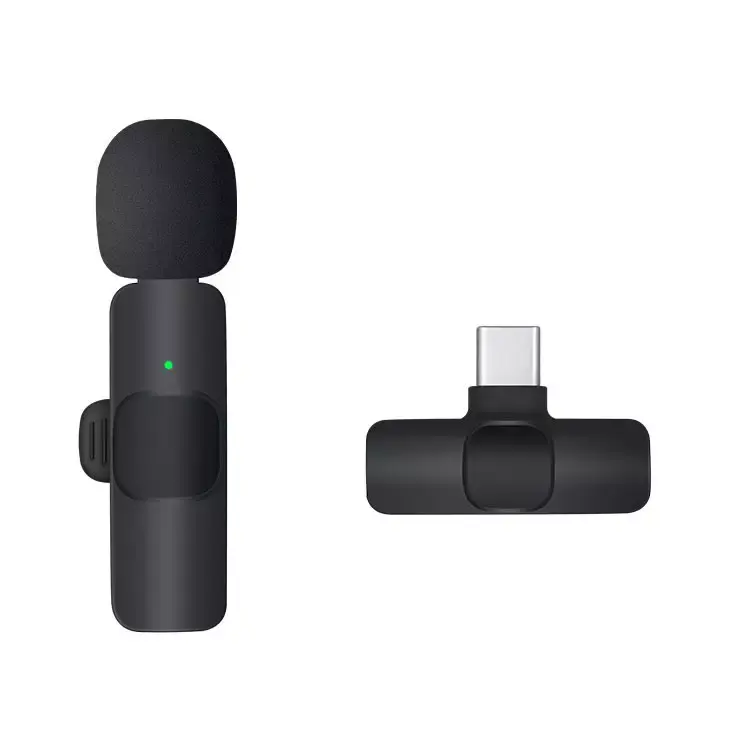 2023New mini Lavalier Microphone 2.4GHz Portable Mini Microphone Wireless Recording Microphone for Samsung Xiaomi Huawei