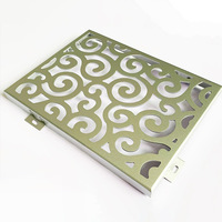 Feuilles décoratives tôle perforée aluminium découpé au laser panneaux muraux pour décoration intérieure et extérieure bardage