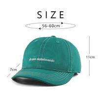 Gorra de Béisbol al por Mayor de Alta Calidad con Costuras en Contraste, Logotipo Bordado Personalizado, 6 Paneles, Sin Estructura, Perfil Bajo, Estilo Dad Hat