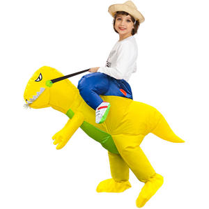 Costume de dinosaure <span class=keywords><strong>T</strong></span>-<span class=keywords><strong>Rex</strong></span> rouge enflammé gonflable pour Halloween, fête amusante, cosplay, déguisement de dragon, adultes unisexe, animal/anime - Product Image 3