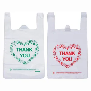 थोक मुद्रित पुनः प्रयोज्य e इको फ्रेंडली सुपरमार्केट फल किराने का सामान लोगो के साथ प्लास्टिक शॉपिंग बैग
