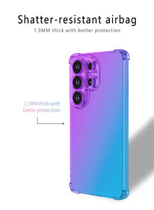 Coque transparente pour <span class=keywords><strong>Samsung</strong></span> S26 Ultra, avec dégradé de couleurs, antichoc, coins renforcés, pare-chocs souple en TPU, housses de téléphone portable pour Galaxy S26 Ultra - Product Image 5