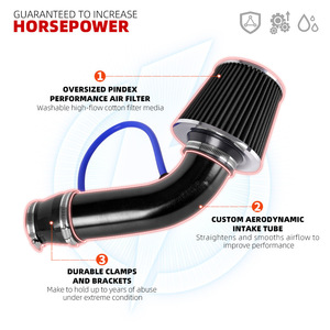 Kit de Admisión de Aire con Filtro de Hongo de 76mm de Alto Flujo para Mejora de Automóviles - Product Image 2